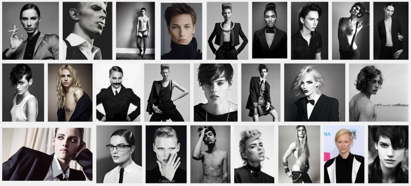 A simple Google image search for "Androgny" tells us who is allowed to be androgynous and who is not.