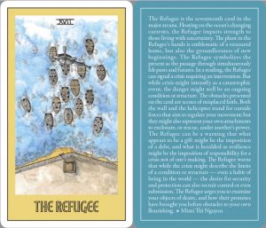 Art by Simi Kang, text by Mimi Thi Nguyen for the Asian American Tarot 